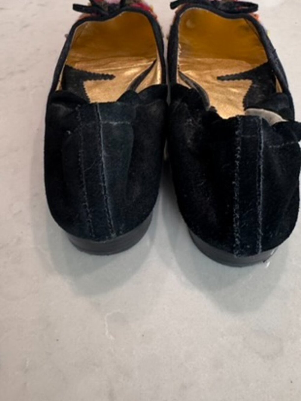 ZINC square toe embroidered Ballet flat shoe size 9 Anthropologie - Picture 5 of 6
